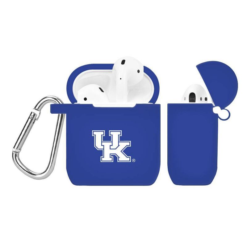 NCAA Kentucky Wildcats Silicone Cover for Apple AirPod Battery Case, 1 of 4