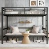 Lycvki Pull-out Metal Bunk Bed with Safety Rails - 3 of 4