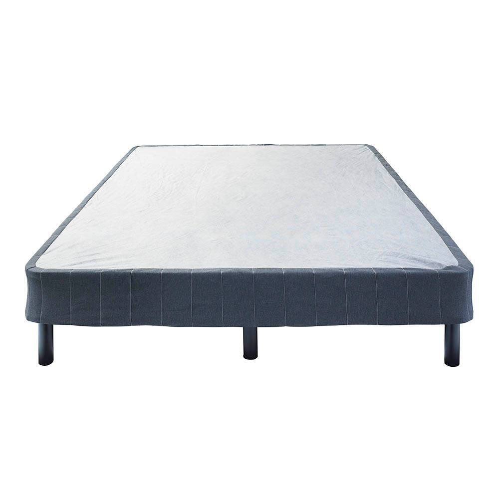 Photos - Mattress Cover / Pad Hollywood Bed Frame Queen Emerge Foldable Mattress Foundation with Attachable Legs Black: Metal Frame, Cotton, Easy to Clean