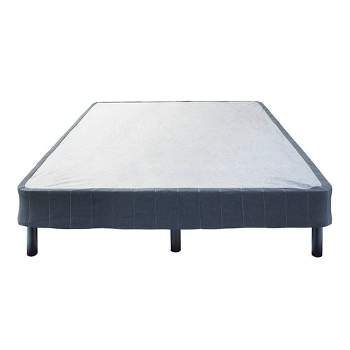 Emerge Foldable Mattress Foundation with Attachable Legs Split Silver - Hollywood Bed Frame