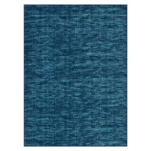 Modern Solid Large Living Room Area Rug, Soft Washable Low Pile Throw Carpet for Bedroom Dining Room - 1 of 4