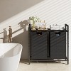 MaseiKar Laundry Basket Organizer, Laundry Hamper with Shelf Pull-Out Removable Bags, Dirty Clothes Hamper Organizer for Laundry Room Bathroom - 4 of 4