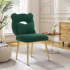 Chic Cute Accent Chair with an Upholstery and Butterfly Pillows for Cozy Elegance - 2 of 4