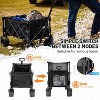 MaseiKar Collapsible Outdoor Utility Wagon, Beach Wagon for Sand with Big Wheels, Camping Portable Cart, Heavy Duty 480lbs Capacity Utility Wagon - 3 of 4