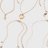 Mixed Rose and Heart Choker Necklace Set 5pc - Wild Fable™ Gold - 3 of 3