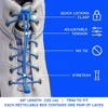 The Original Stretchlace Quick Lock No-Tie Elastic Shoelaces – Blue Adjustable Shoe Laces (1 Pair) - 4 of 4