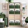 Sorbus 6 Pack 11" Two Tone Foldable Storage Cubes with Handles - Perfect for clothes, toys, books, linens, and more - 2 of 4