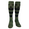 Mk Socks USA Flag Olive Black Military Stars & Stripes Knee-High Long Sports Socks - 2 of 3