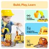PICASSO-TILES Magnetic Tiles for Kids, 5-in-1 Construction Theme STEM Building Blocks Educational Toy, 50PCS - 4 of 4