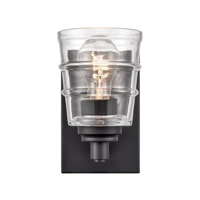 Elk Home Pulsate 1 - Light Vanity in  Matte Black