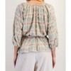 Women's Self-distressed Plaid Top - Easel - 3 of 3