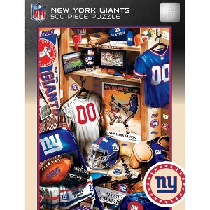 MasterPieces 500 Piece Puzzle - New York Giants Locker Room - 15"x21" - 1 of 4