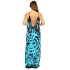 Riviera Sun Womens Maxi Dress  Tie Die Spaghetti Strap Long Sundress  Summer Dresses - 3 of 3