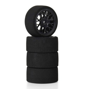 Pro-Line Fifty6 Foam Tire Mounted on Circuit Black Wheel 8mm Hex (4) - 1 of 3