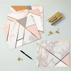Paper Junkie 12 Pack Geometric Marble Decorative File Folders, Rose Gold Office School Supplies, A4 Letter Size - 2 of 4