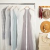 Clear Garment Bag Covers, Zippered Closet Bags for Clothes (24x60 In, 12 Pack) - 2 of 4