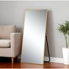 HomeRoots 71" Gold Metal Framed Standing Mirror - 2 of 3