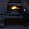 KIGFTSOD Wooden LED Platform Bed with Trundle, with Storage Headboard, with Drawers - 3 of 4