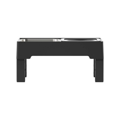 Els Pet Elevated Stainless Steel Feeding Station with Dual Bowls