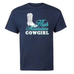 Men's - Country Casuals - High Maintenance Cowgirl Short Sleeve Graphic T-Shirt - 1 of 4