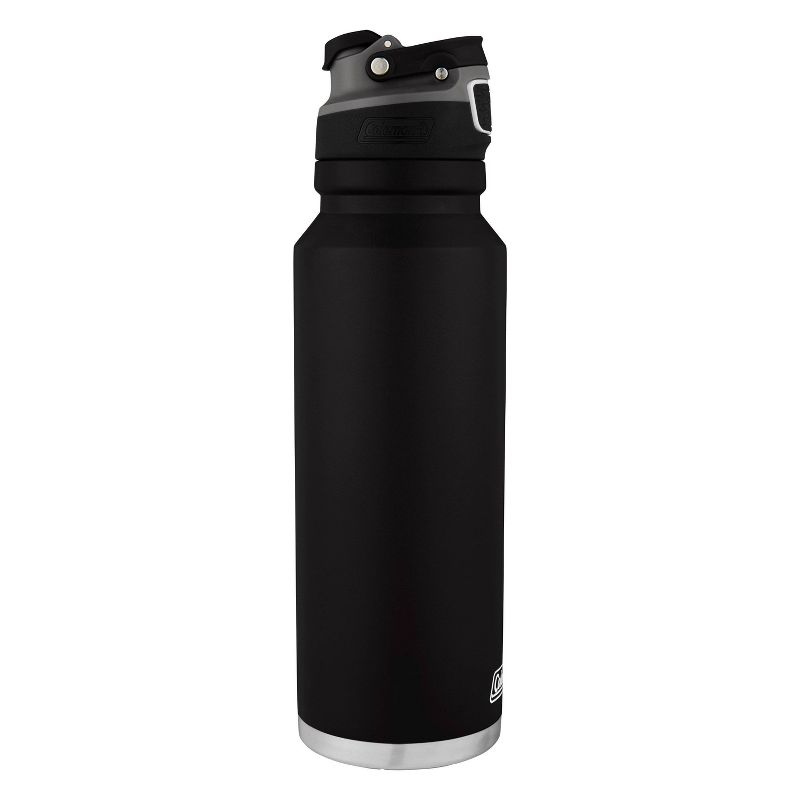 Coleman 40oz Stainless Steel Free Flow Vacuum Insulated Water Bottle with Leakproof Lid - Black, 3 of 8