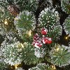 Puleo 6.5' Pre-Lit LED Snowy Valley Pine Artificial Christmas Tree Warm White Lights - image 3 of 3