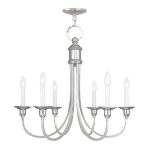 Livex Lighting Cranford 6 - Light Chandelier in  Polished Nickel - 1 of 2