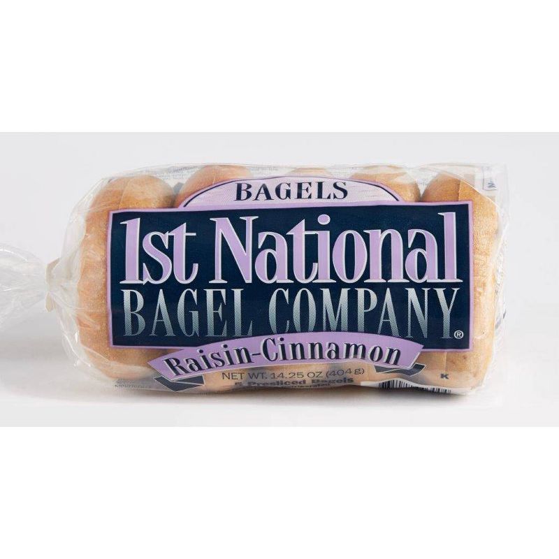1st National Cinnamon Raisin Bagels - 5ct, 2 of 3
