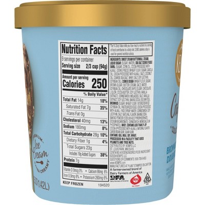 Kemps Crafted Collection Brownie Cookie Dough Delight Ice Cream - 1.5qt