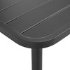 vidaXL Patio Table Dark Gray 59.1 in.x35.4 in.x28.3 in. Steel - 3 of 4