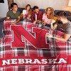 NCAA Nebraska Cornhuskers Plaid Ultra Cozy Throw Blanket - 3 of 3
