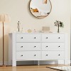 Garvee 6 Drawer Dresser for Bedroom, Modern Double Dresser Organizer with Storage Drawers, Wooden Chests of Drawers for Bedroom, Entryway, Hallway - 2 of 4