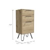 NicBex Dresser for Bedroom,Chest of Drawers with Black Metal Handle,Modern Freestanding Dresser,Storage Dressers for Bedroom - 3 of 4