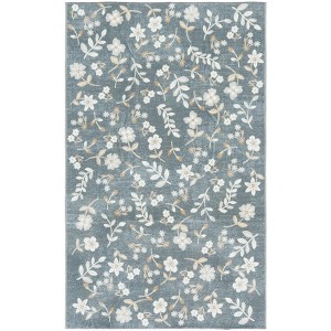 Martha Stewart Floral MSRW197  Machine Washable Skid-Resistant Power Loomed Indoor Rugs - 1 of 4