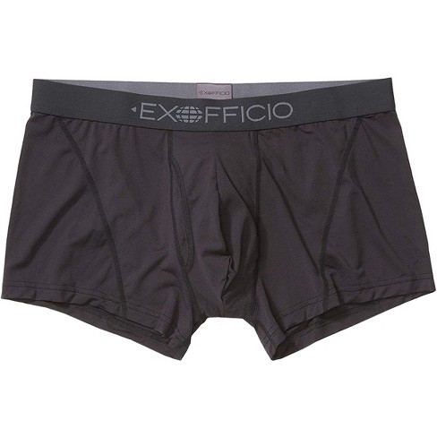 ExOfficio Give-N-Go 2.0 Sport Mesh 3 Boxer Briefs - Medium - Black/Black