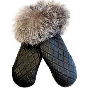 Women's Wo's Leather Quilted Mittens - Mitchie's Matchings - 1 of 2