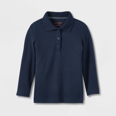 Long sleeve polo shirts target best sale