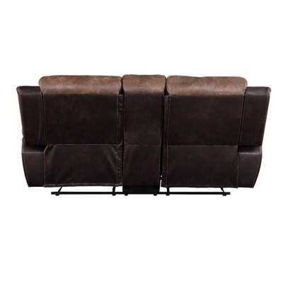 Jaylen Brown Microfiber Reclining Loveseat with Cup Holder
