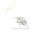 Adornia 14k Gold Plated Safety Pin Paper Clip Chain Lariat Necklace - 3 of 4