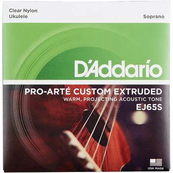 D'Addario EJ65S Pro-Arte Custom Extruded Soprano Nylon Ukulele Strings
