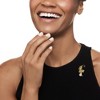 Ross-Simons 18kt Gold Over Sterling and Black Enamel Tiger Pin/Pendant Necklace With 8-8.5mm Cultured Pearl Size 18 - 3 of 4