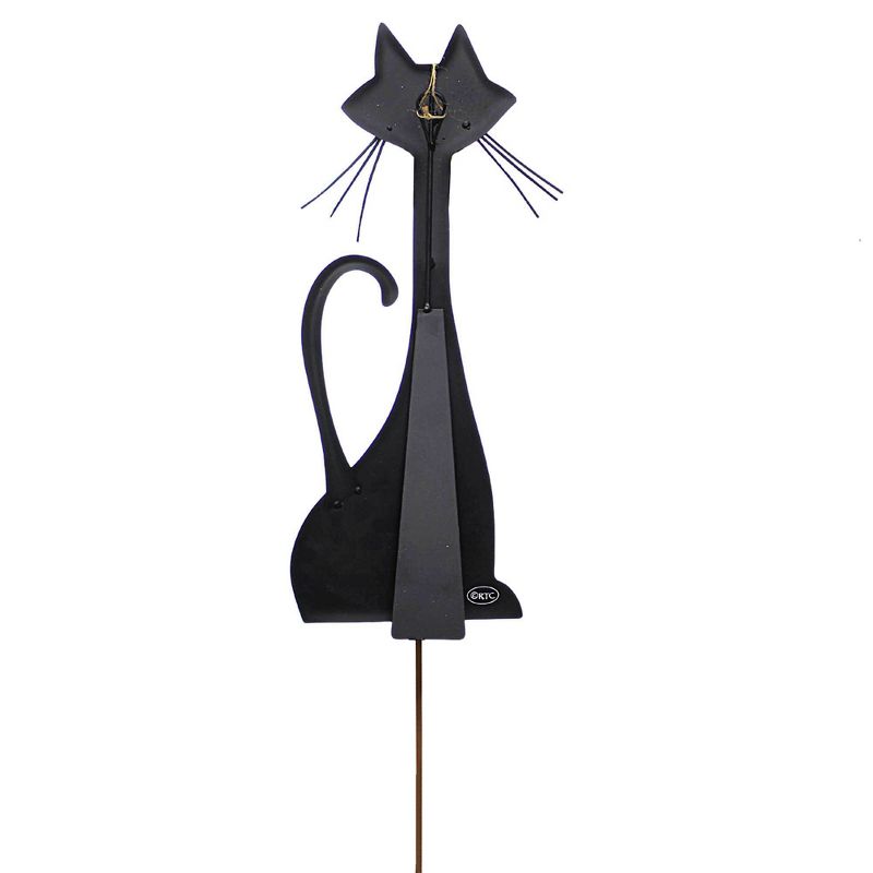36.0 Inch Tall Black Cat Free Standing Or Stake Decorative Garden Stakes, 2 of 4