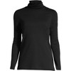 Lands' End Women's Supima Cotton Fitted Long Sleeve Turtleneck - 3 of 4