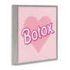 Stupell Industries Pink Heart Botox Framed Giclee Art, Gray, 17" x 17" - 2 of 4