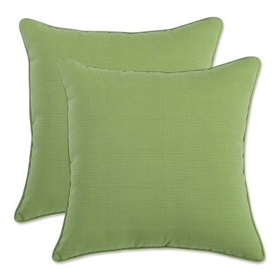 Photo 1 of 2 Piece Outdoor Square Toss Pillow Set - Forsyth Solid - Pillow Perfect