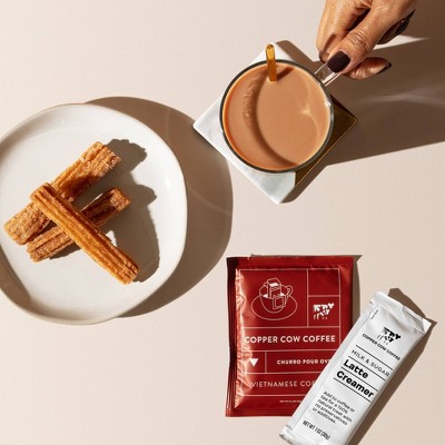 Copper Cow Churro Dark Roast Latte Pour Over Kit - 7.4oz