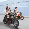 Jojoka Electric Motorcycle for Kids, 24v Dirt Bike Electric with Led Lights, Rear Brake, Leather Seat, Two Speed Max Up to 14MPH - 4 of 4