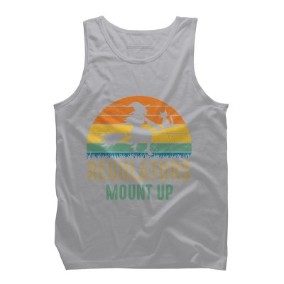 Men's Design By Humans Regulators Mount Up Halloween Witch By RedBirdLS Tank Top