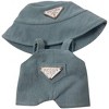 Doll Clothes Superstore Soft Webbed Blue Corduroy Jumpsuit for 17.5 cm Labubu Dolls - 4 of 4
