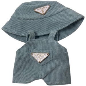 Doll Clothes Superstore Soft Webbed Blue Corduroy Jumpsuit for 17.5 cm Labubu Dolls - 1 of 4